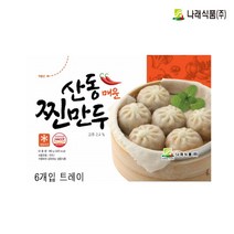 나래식품 산동 매운찐만두6개입180gX6개, 180g, 6개