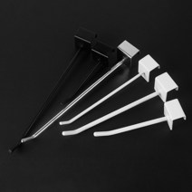 행거 후크 걸이 1선 후크 (화이트) 5cm 10cm 15cm 20cm 25cm 30cm 진열대 편의점 마트 매장 진열 용, (15cm)