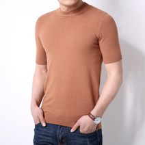 mrmt 2022 새로운 남성용 t 셔츠 반팔 스웨터 반팔 스웨터 라인 스웨터 t-셔츠 남성용 솔리드 컬러 탑스 tshirt