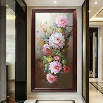 부자되는 모란꽃 대형 보석십자수 부귀 집순이 취미 DIY 구슬 키트, 100X200cm