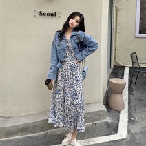 [예쁨시전] 데님 크롭 숏 청자켓