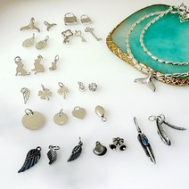 목걸이 만들기 펜던트 재료 실버 925, 자물쇠(소)