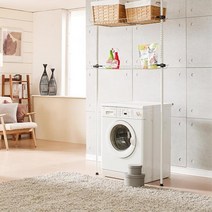 90폭 세탁실 세탁기 기둥형 선반 거치대 lg건조기앵글 깔끔정리