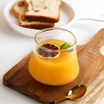 심플 내열유리 튤립컵 400ml 유리컵 커피잔 DR47.리빙톡톡