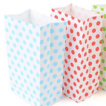 땡땡이봉투 팝콘봉투 봉지 종이, 색상, 그린