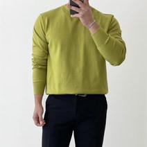 간빠레 21컬러 봄 가을 겨울 부드러운 라운드 니트