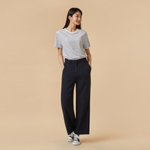 [JAJU/자주] 여 폴리 와이드 팬츠_HOURGLASS