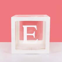 촬영박스10 개/몫 A-Z 웨딩 생일 파티 장식 베이비 샤워 풍선 아이 상자, 09 1pcs E Box