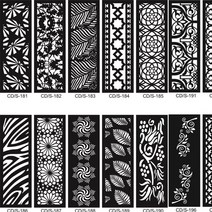 레이저 각인기 조각기 340 클래식 소형 2D DXF 형식 벡터 드로잉 플라즈마 레이저 절단 조각 문 창 벽 장식, 한개옵션0