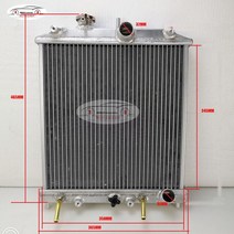 2 열 28MM 32mm 입출력 파이프 알루미늄 라디에이터 92-00 혼다 시빅 EK EG D15 D16 B16 B18 용, 03 EK3 B16 B18 AT 32mm