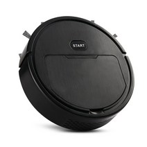 [로봇청소기] 스마트 로봇 3-In-1 무선 진공 청소기 건식 습식 지능형 충전, [01] Black