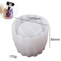 레진아트 세트 재료 몰드 파츠 실리콘 몰드 다육 식물에 대 한 화분 콘크리트 금형 diy 공예 시멘트 점토 금형 라운드 컨테이너 석고 금형 촛불 금형, 컷 표면 꽃병