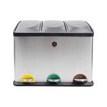 카라신 스테인레스 분리수거함 45L, 1개
