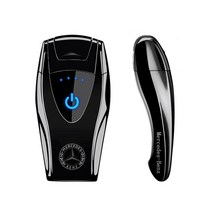 엘디에스 벤츠 BMW 아우디 특이한 USB 충전 남사친생일선물 전기 플라즈마 터치 터보 라이터, BMW세트, 블루아이스