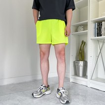 남자 여름 아이스 스판 밴딩 반바지