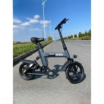 접이식 전기자전거 출퇴근용 장거리 전동 전기 자전거, 상세 페이지 참고, 회색 (15AH 50KM) (대외무역 버전)