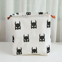 햄퍼 빨래함 빨래통 세탁 바구니 대용초경량 보관 가정용 코튼 린넨 사각 옷 방진 접이식 정리 버킷, 09 Bat