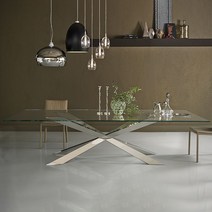 고급식탁 가정용 명품식탁 강화유리 수입식탁, 실버 160x80x75cm