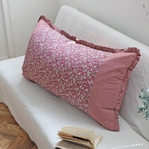 구르미온 순면 등받이쿠션 대형헤드쿠션 수풀, 핑크(솜포함)-일반솜