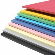 [동화오피스] 양면 칼라 폼보드 60x90cm 5T 5장 / 칼라우드락, 파랑