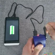 가정용 캠핑 휴대용 차량용 수동 발전기 USB 충전기 비상 충전 수동식, 단품, 단품