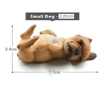 야외 대형 조각상 조형물 곰 용 시뮬레이션 개 강아지 동물 모델 입상 홈 미니어처 요정, 작은 개 -d