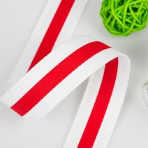시카고밴더 벨로루시 공화국 기호 40mm 흰색과 빨간색 폴리 에스터 스트 라이프 Grosgrain DIY 수제 의류, 01 01_04 25mm