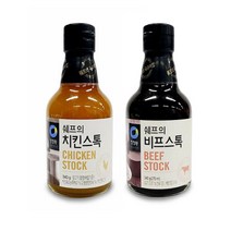 청정원 쉐프의 비프/치킨스톡340g / 육수내기/ 감칠맛, 비프스톡340g, 왕도매 본상품선택