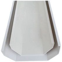 지붕물받이 처마물받이 판넬 홈통 빗물길 배수 PVC, 처마160mm  길이1m 두께2.2mm