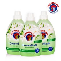 샹떼클레어 고농축 섬유유연제 1000ml 3개 총 150회분, 화이트머스크 1L x 3개
