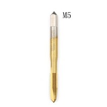 HSS 티타늄 기계 오른손 탭 드릴 나선형 포인트 스레드 플러그 핸들 탭 다이 세트 3 플루트 M2 M2.5 M3 M3., 06 6