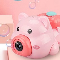 토이즈데이 버블 카메라 비눗방울 토끼 개구리 버블건 캠핑 야외놀이, 돼지(핑크)