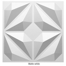 붙이는 아트월 타일벽지 3D벽지 벽스티커 웨인스코팅, D-Matte white