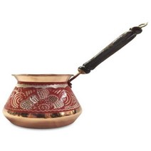 이브릭 커피 체즈베 터키식 터키 포트 구리 Cezve 수제 오토몬 또는 인용, 없음, 4.5-6 Cups Red, 1개