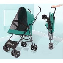 DODOPET 반려동물 4륜식 레인커버 경량 유모차, 카키