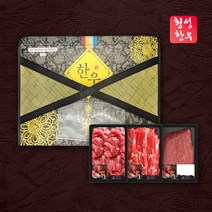 브랜드없음 [횡성한우] 1등급 횡성한우 실속세트 1호 1.2kg (국 불 장), 1개