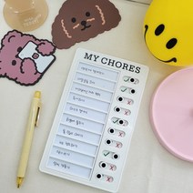 하루 일과표 체크리스트 보드, 단품