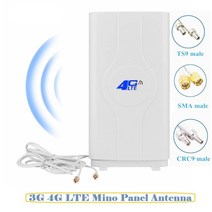 통신안테나 고 이득 4G LTE 안테나 WiFi 라우터모바일 광대역핫스팟 증폭기용 듀얼 Mimo 장거리 네트워크 안테나, 2. 2xTS9 2M Cable