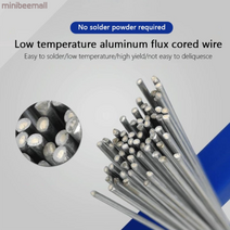고급 알루미늄 용접봉 100개 2MM 브레이징 저온 알루미늄 솔더 납땜 솔더링로드, 50 PCS
