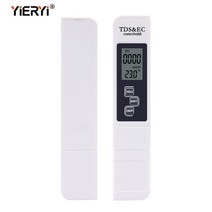 수질측정기 Yieryi-디지털 PH 측정기 3 인 1 TDS EC 온도 수질 테스터 ATC 수족관 전도도 분석기 0-9999Us, CHINA, TDS EC Meter White