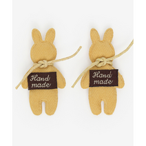 릴리패브릭 83-367 래빗 핸드메이드 입체와펜_페일옐로우