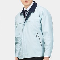 [ UA617 ] 민트색/도전사/정전기방지/제전/춘추복/남자용/남성용/회사유니폼/근무복/사무복/작업복/봄가을/잠바/춘계/점퍼
