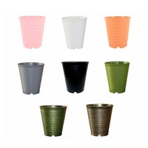 cocooning 아파트 실내 Round 분재 분갈이 감성 포트 타원형화분 5size, 화이트