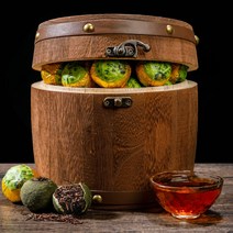 소청감 청귤보이차 숙차 중국 운남성 특산물 유기농, 500g  대략55개, 500g
