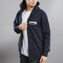 트레셔 트레셔 로고 후드집업 NAVY