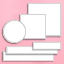 LED 슬림 평판등 엣지등 플리커프리 거실 사무실 평판 면조명 T바 클립바, 퍼스트 원형 엣지 평판등, 50w 550x550 (4000K 주백색)