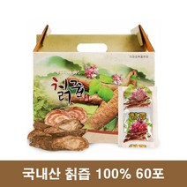 국산 칡즙 진액 100% 칙즙 칠즙 갈근액 칡액기스 60포