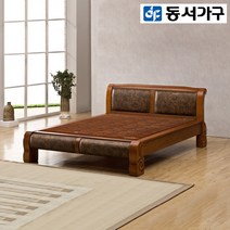 동서가구 LV 프리미엄 원목 퀸 흙침대 19종, 1.모드니 Q흙침대(황토볼) (919128-2)브라운