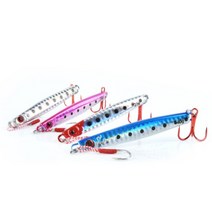 어피싱 어시스트 훅 장착 메탈지그 25g 40g, 실버 40g