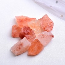 1 pc 천연 자수정 불규칙한 치유 돌 보라색 자갈 광물 표본 원시 석영 크리스탈 선물 보석 액세서리 홈 장식, 50 그램, 오렌지 소금